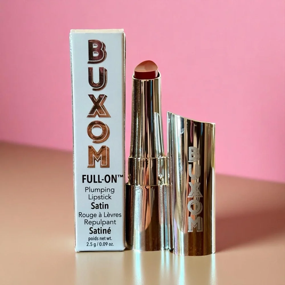 💎 Buxom Full-On Satin Lipstick in Red My Lips Full-Size New In Box